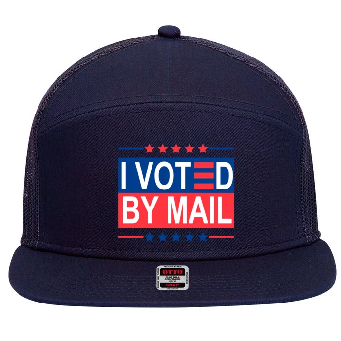 I Voted By Mail 7 Panel Mesh Trucker Snapback Hat