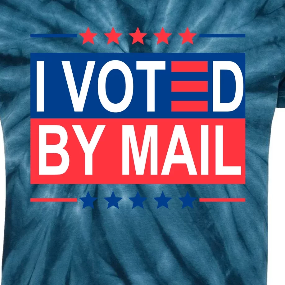 I Voted By Mail Kids Tie-Dye T-Shirt