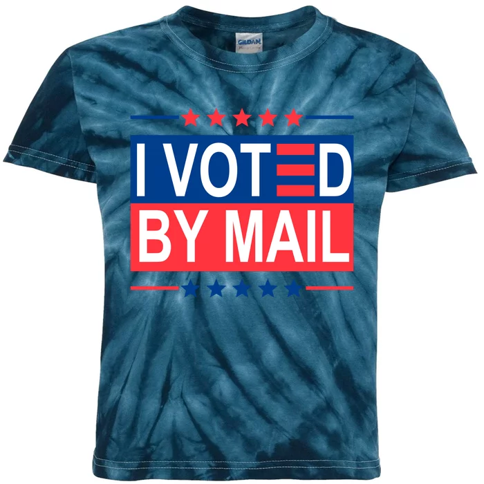 I Voted By Mail Kids Tie-Dye T-Shirt