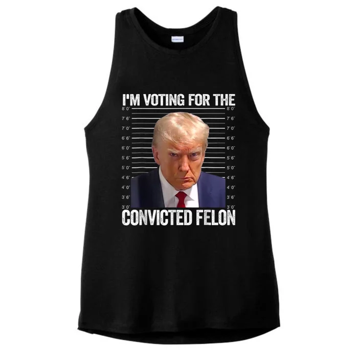 IM Voting Convicted Felon 2024 Ladies Tri-Blend Wicking Tank