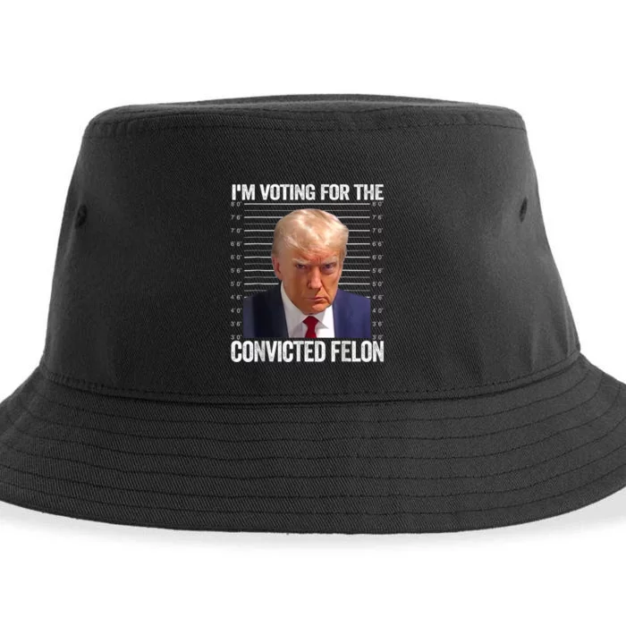 IM Voting Convicted Felon 2024 Sustainable Bucket Hat