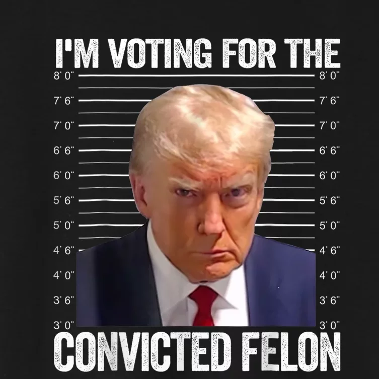 IM Voting Convicted Felon 2024 Women's Crop Top Tee