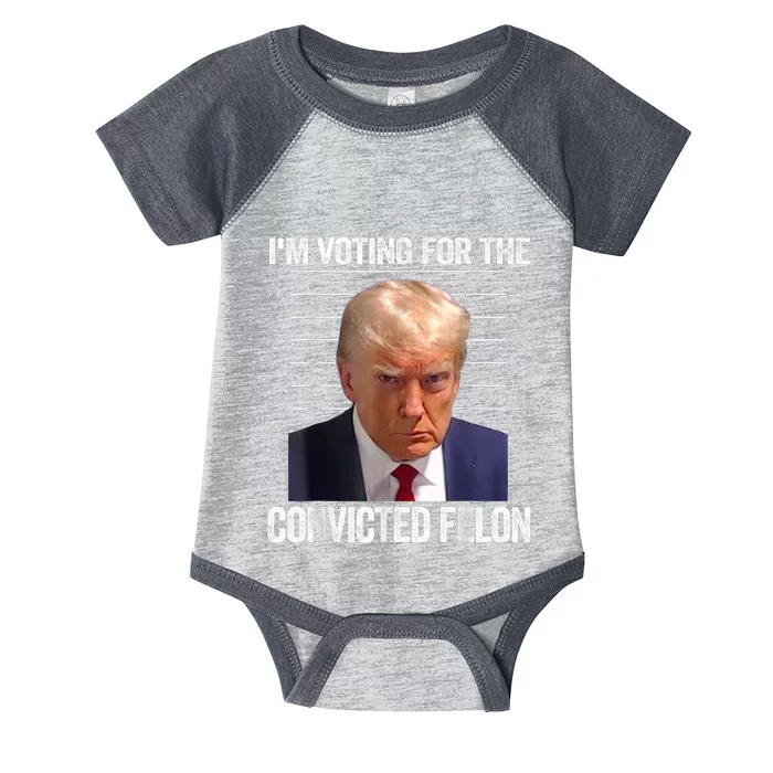 IM Voting Convicted Felon 2024 Infant Baby Jersey Bodysuit