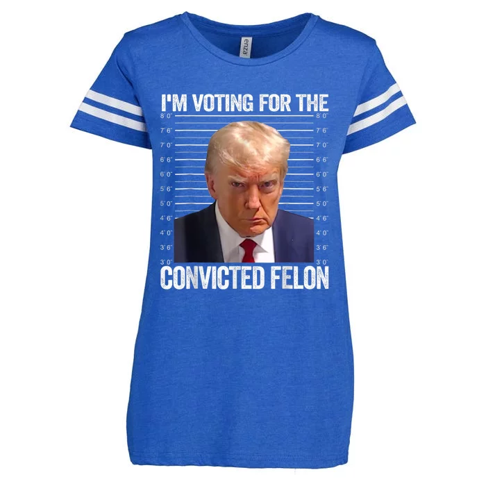 IM Voting Convicted Felon 2024 Enza Ladies Jersey Football T-Shirt