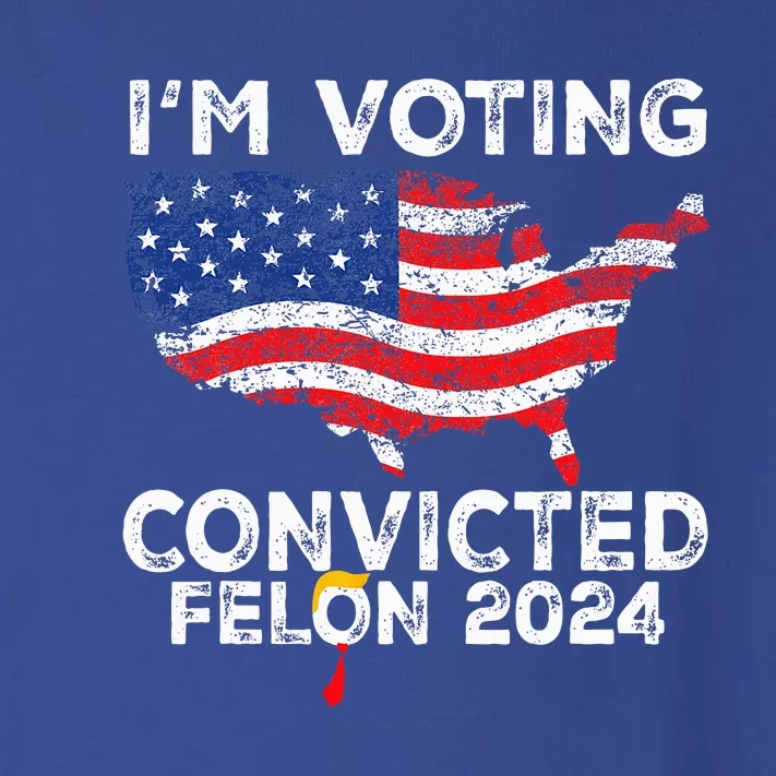 IM Voting Convicted Felon 2024 Funny Pro Trump Us Map Toddler Long Sleeve Shirt