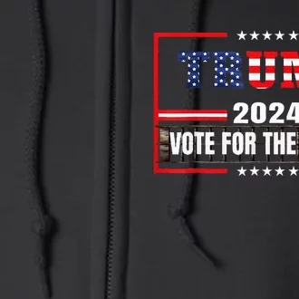 Im Voting Convicted Felon 2024 Still Vote Full Zip Hoodie