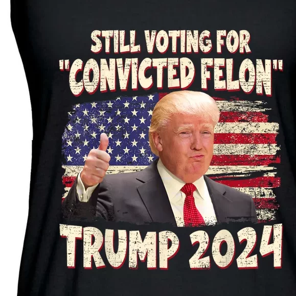 IM Voting Convicted Felon 2024 Trump 2024 Convicted Felon Ladies Essential Flowy Tank