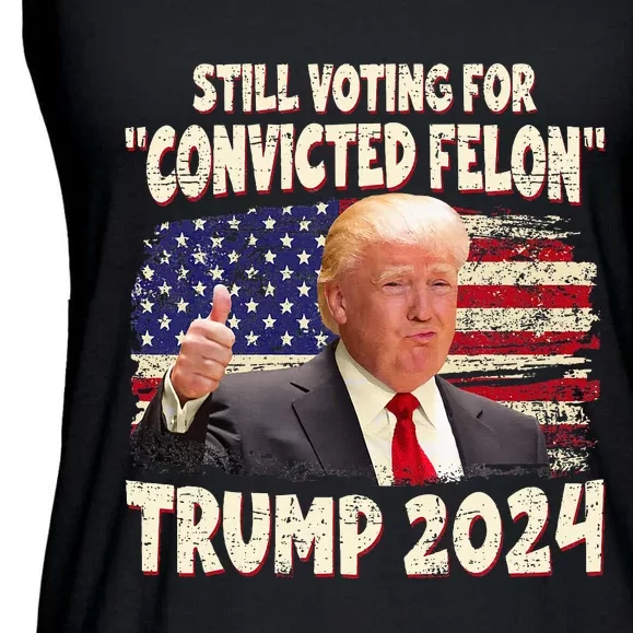 IM Voting Convicted Felon 2024 Ladies Essential Flowy Tank