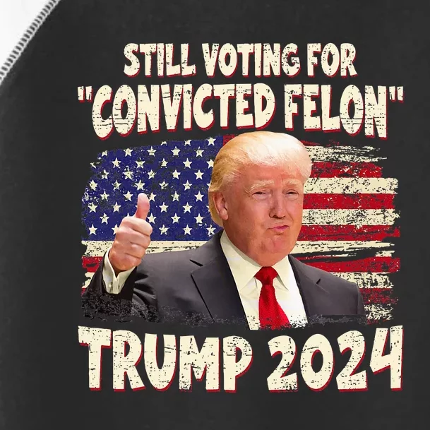 IM Voting Convicted Felon 2024 Toddler Fine Jersey T-Shirt