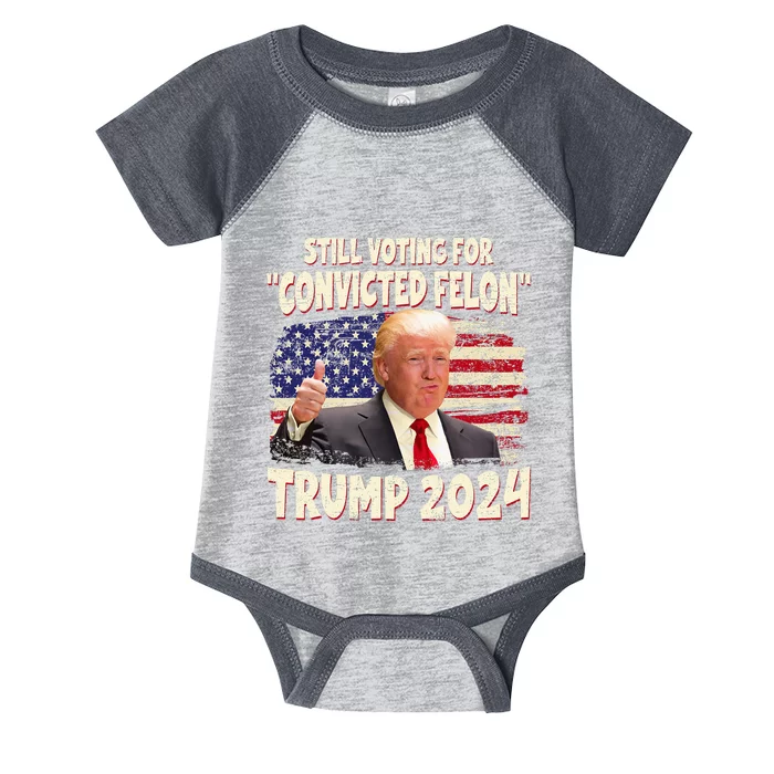 IM Voting Convicted Felon 2024 Infant Baby Jersey Bodysuit