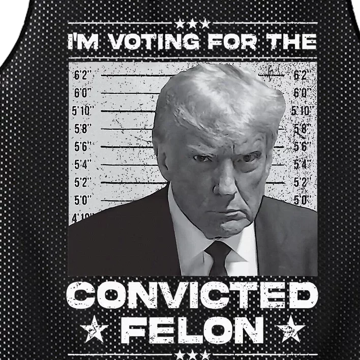 IM Voting Convicted Felon 2024 Trump 2024 Convicted Felon Mesh Reversible Basketball Jersey Tank