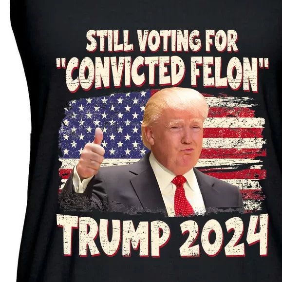 IM Voting Convicted Felon 2024 Trump 2024 Convicted Felon Ladies Essential Flowy Tank