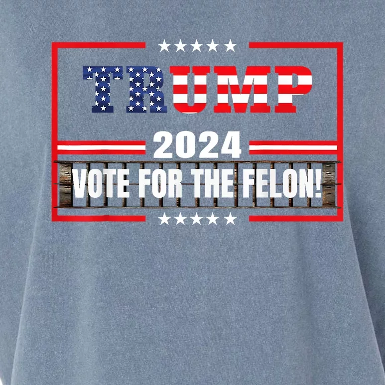 IM Voting Convicted Felon 2024 Still Vote Donald Trump 2024 Garment-Dyed Women's Muscle Tee