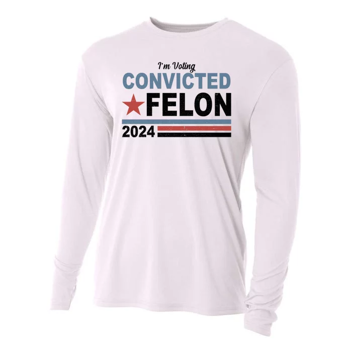 Im Voting Convicted Felon Trump 2024 Cooling Performance Long Sleeve Crew