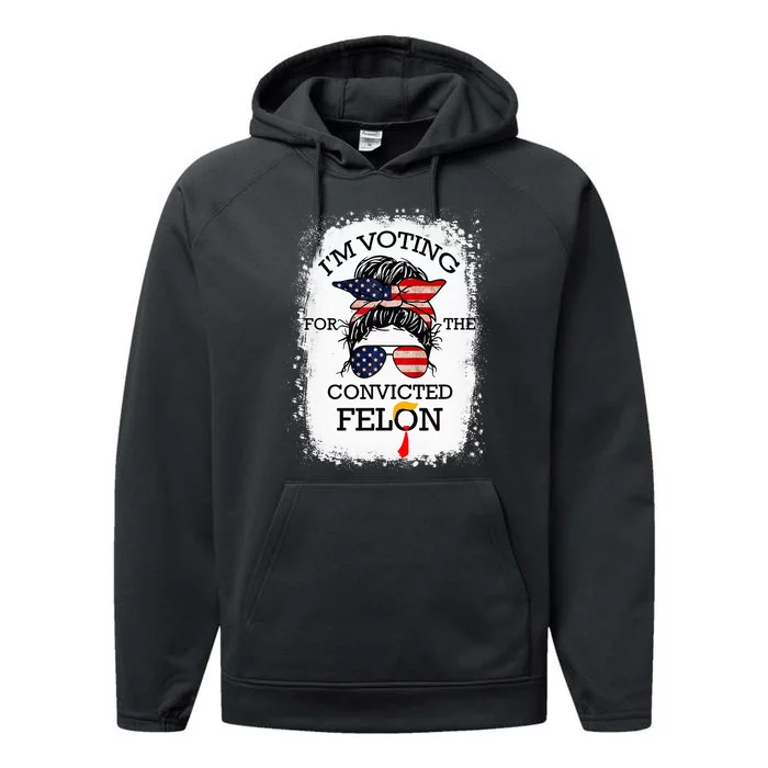 IM Voting Convicted Felon 2024 Performance Fleece Hoodie