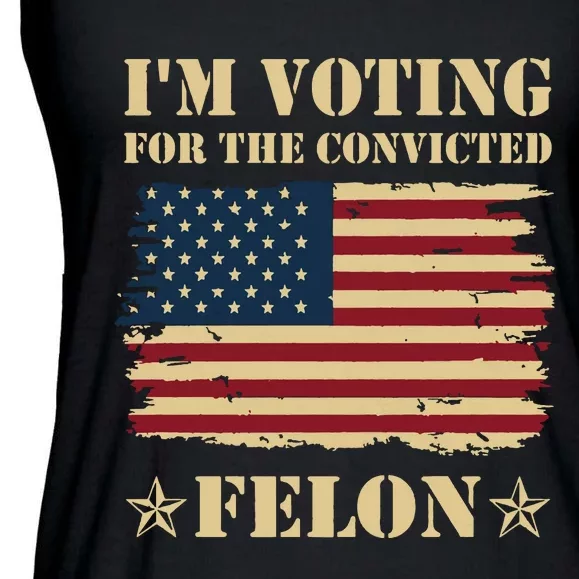 IM Voting Convicted Felon 2024 Ladies Essential Flowy Tank