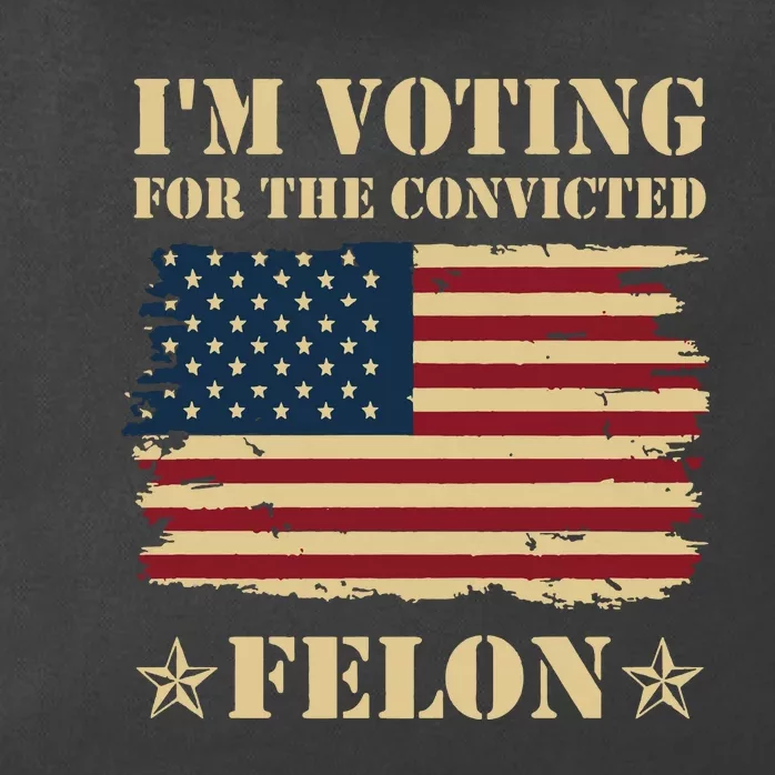 IM Voting Convicted Felon 2024 Zip Tote Bag