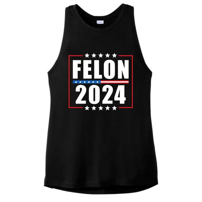 IM Voting Convicted Felon 2024 Ladies Tri-Blend Wicking Tank