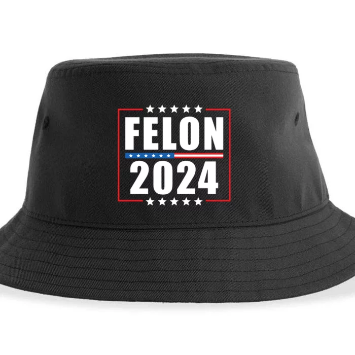 IM Voting Convicted Felon 2024 Sustainable Bucket Hat