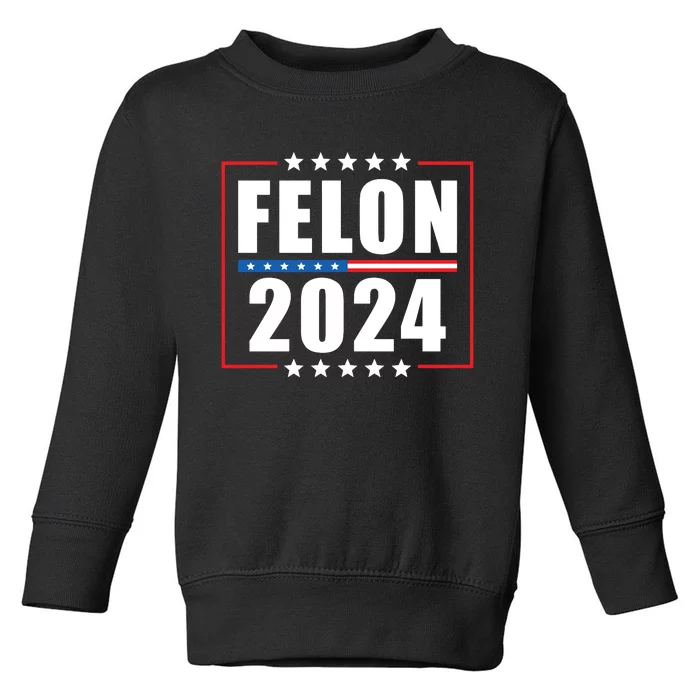 IM Voting Convicted Felon 2024 Toddler Sweatshirt