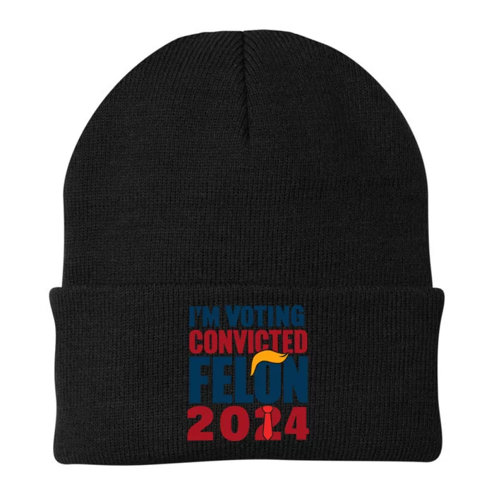 IM Voting Convicted Felon 2024 Graphic Knit Cap Winter Beanie