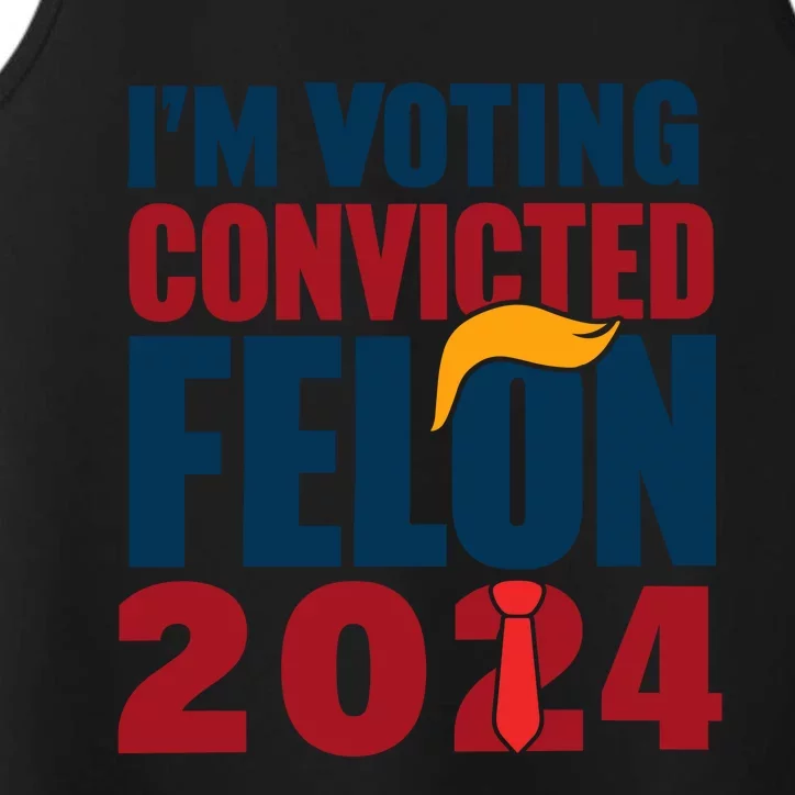 IM Voting Convicted Felon 2024 Graphic Performance Tank