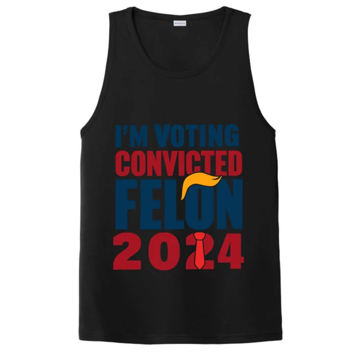 IM Voting Convicted Felon 2024 Graphic Performance Tank