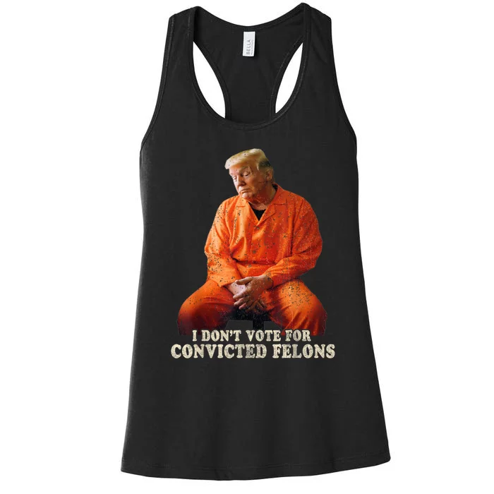 IM Voting Convicted Felon 2024 Trump 2024 Convicted Felon Women's Racerback Tank