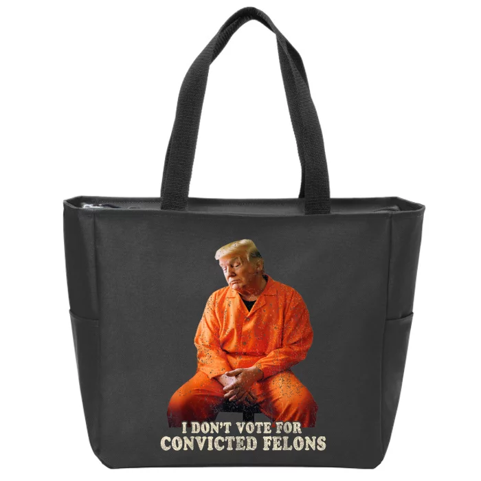 IM Voting Convicted Felon 2024 Trump 2024 Convicted Felon Zip Tote Bag