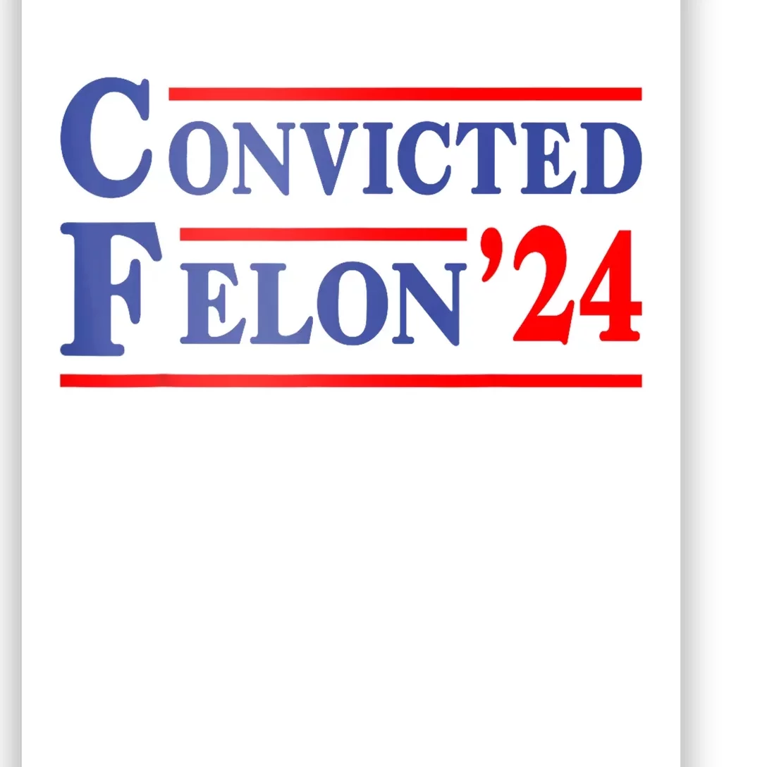 IM Voting Convicted Felon 2024 Trump 2024 Convicted Felon Poster