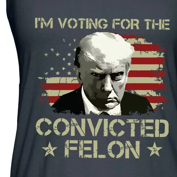 Im Voting Convicted Felon 2024 Trump 2024 Convicted Felon Ladies Essential Flowy Tank