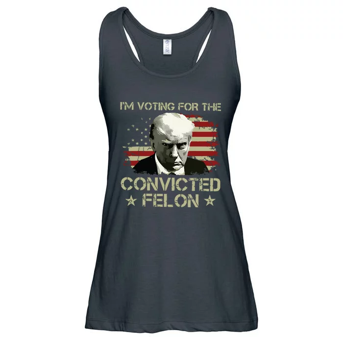 Im Voting Convicted Felon 2024 Trump 2024 Convicted Felon Ladies Essential Flowy Tank