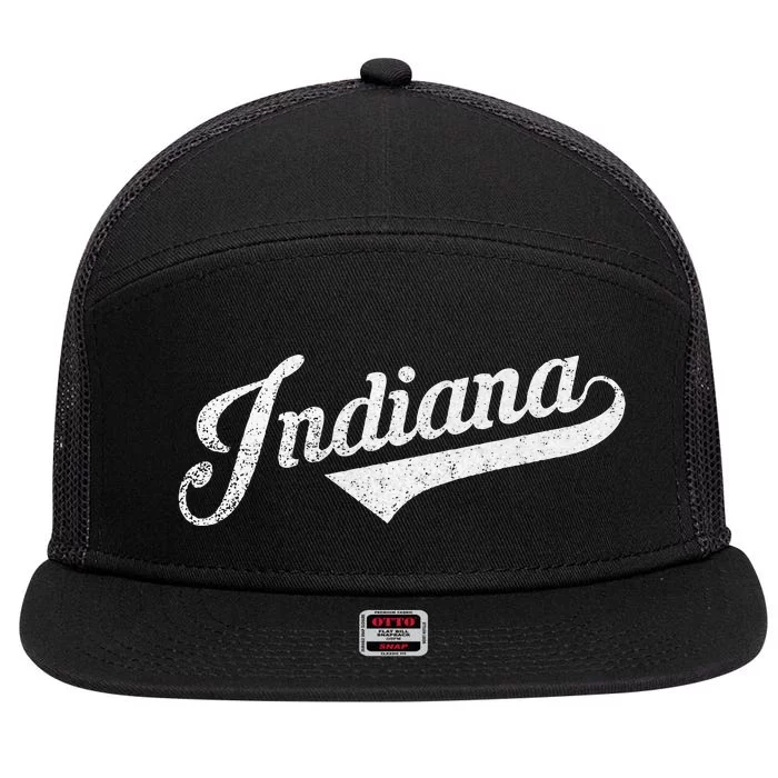 Indiana Vintage City 7 Panel Mesh Trucker Snapback Hat