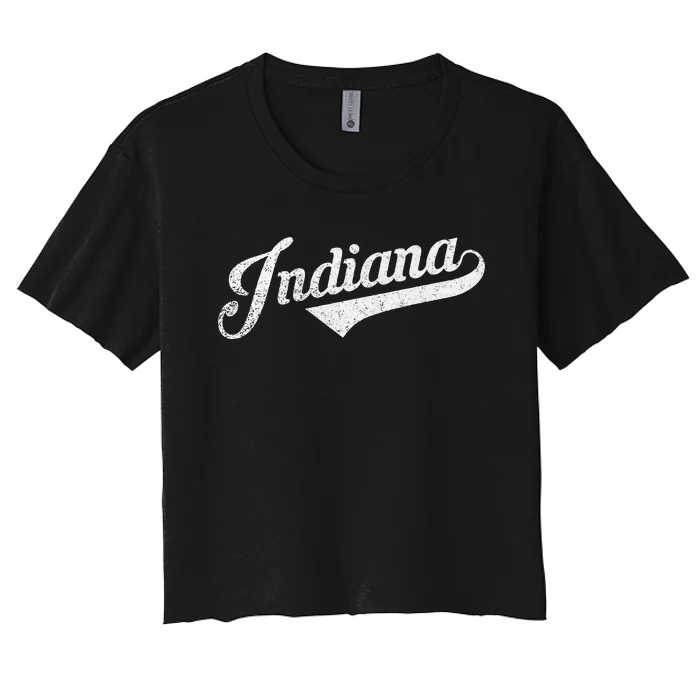 Indiana Vintage City Women's Crop Top Tee