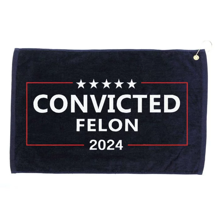 I Voted Convicted Felon 2024 Pro Trump Supporters Campaign Grommeted Golf Towel