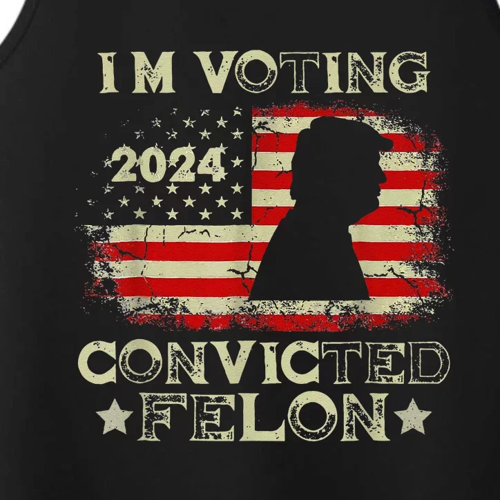 IM Voting Convicted Felon 2024 Performance Tank