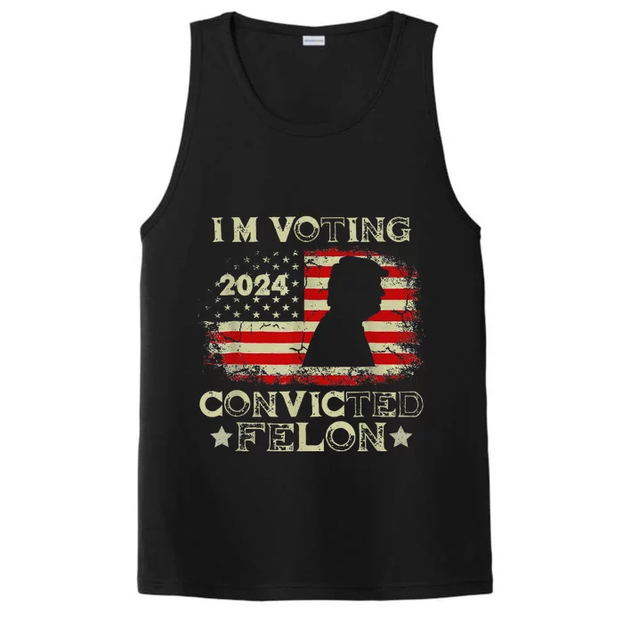 IM Voting Convicted Felon 2024 Performance Tank