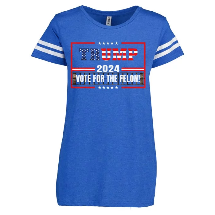 IM Voting Convicted Felon 2024 Still Vote Donald Trump 2024 Enza Ladies Jersey Football T-Shirt