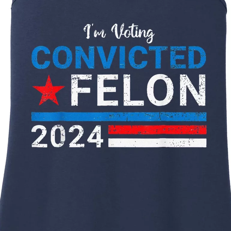 IM Voting Convicted Felon 2024 Ladies Essential Tank