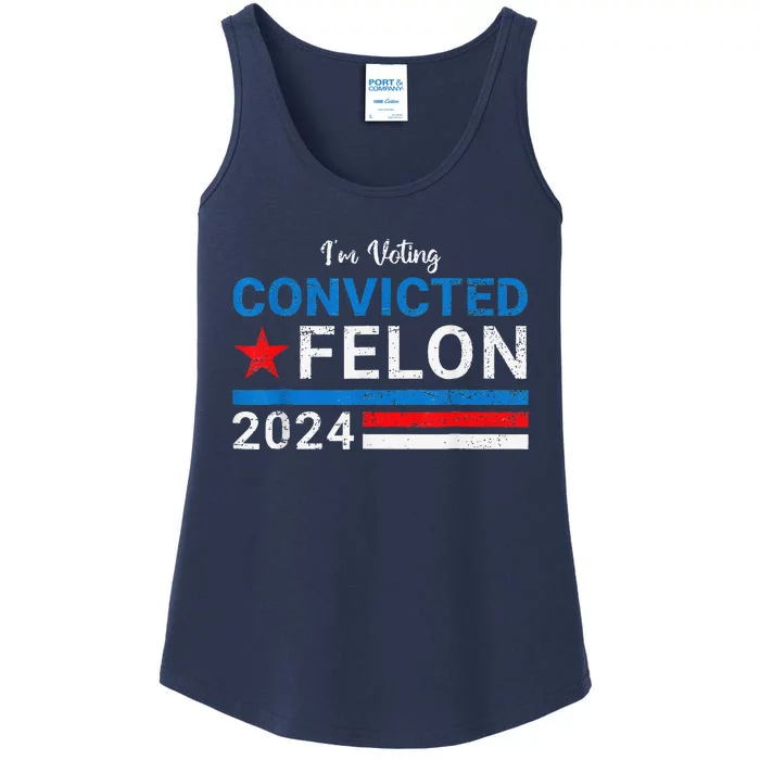 IM Voting Convicted Felon 2024 Ladies Essential Tank