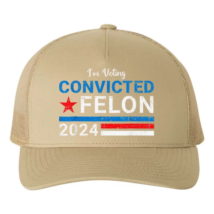 IM Voting Convicted Felon 2024 Yupoong Adult 5-Panel Trucker Hat