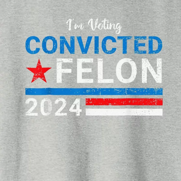 IM Voting Convicted Felon 2024 Women's Crop Top Tee