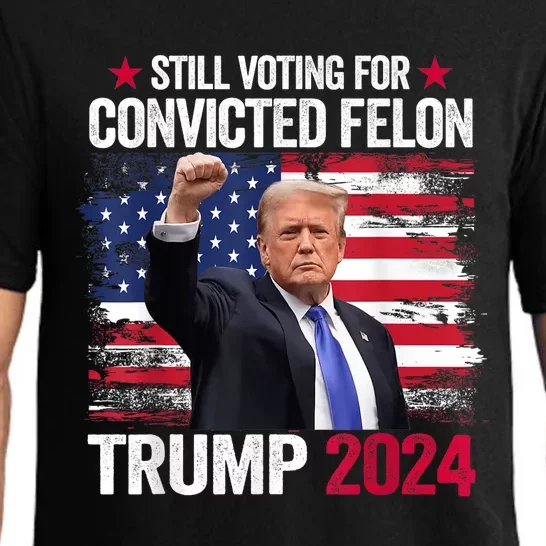 IM Voting Convicted Felon 2024 Trump 2024 Convicted Felon Pajama Set