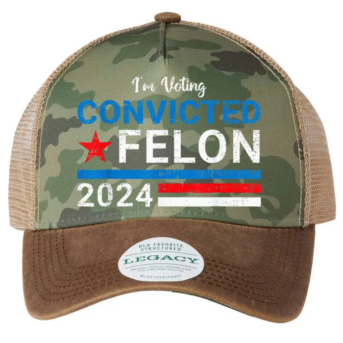 IM Voting Convicted Felon 2024 Legacy Tie Dye Trucker Hat