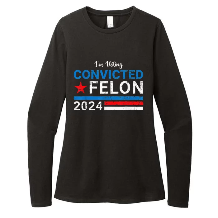 IM Voting Convicted Felon 2024 Womens CVC Long Sleeve Shirt