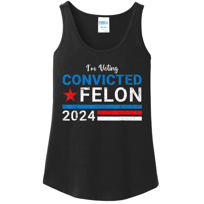 IM Voting Convicted Felon 2024 Ladies Essential Tank