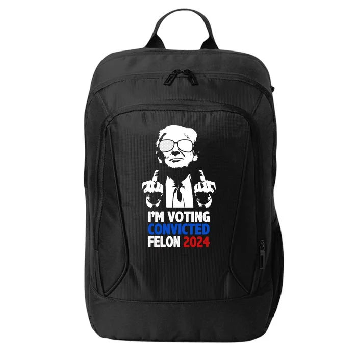 IM Voting Convicted Felon 2024 Donald Trump City Backpack