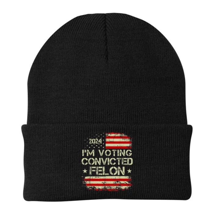 IM Voting Convicted Felon 2024 Knit Cap Winter Beanie