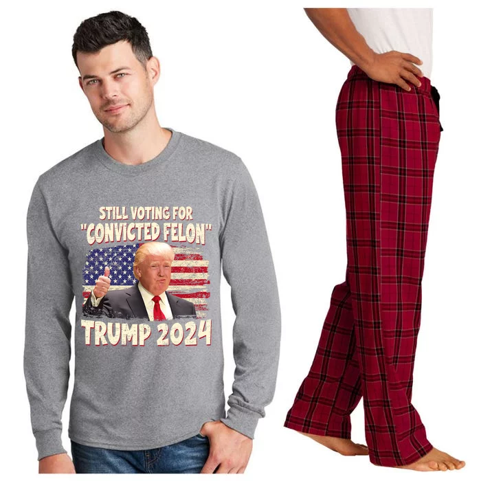 IM Voting Convicted Felon 2024 Trump 2024 Convicted Felon Long Sleeve Pajama Set