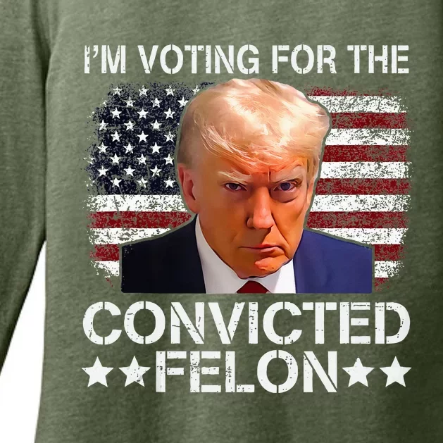 IM Voting Convicted Felon 2024 Trump 2024 Convicted Felon Womens CVC Long Sleeve Shirt